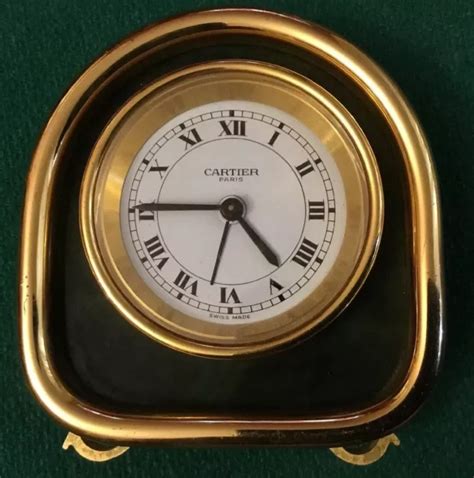 CARTIER OROLOGIO Sveglia da Tavolo a carica manuale ref.